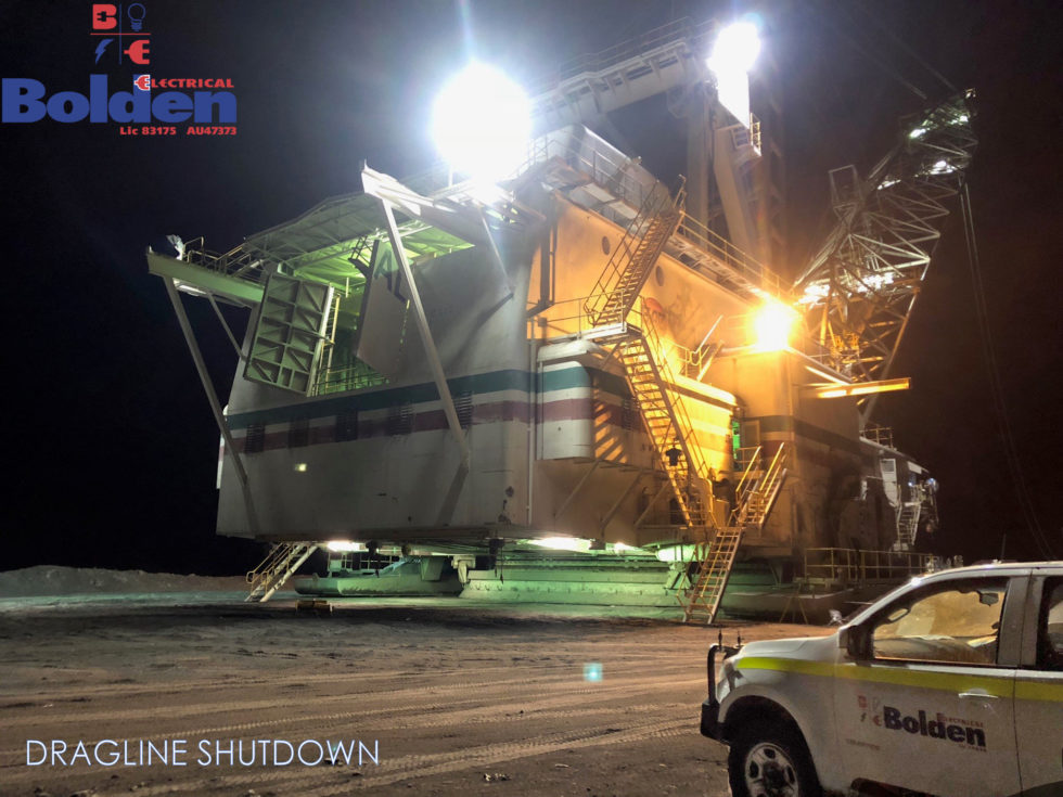Dragline Shutdown Project Bolden Electrical, Mackay
